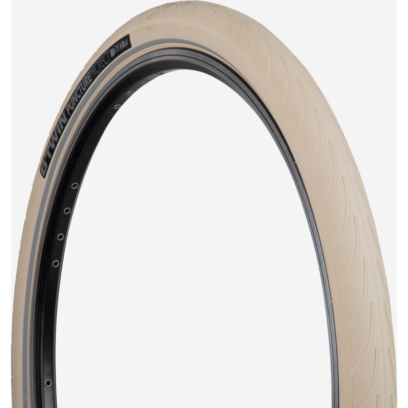 Fahrradreifen Drahtreifen City 5 Protect 26x1,75 (44-559) cremefarben