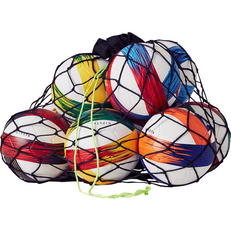 Ballnetz für 10 bis 14 Bälle schwarz/gelb