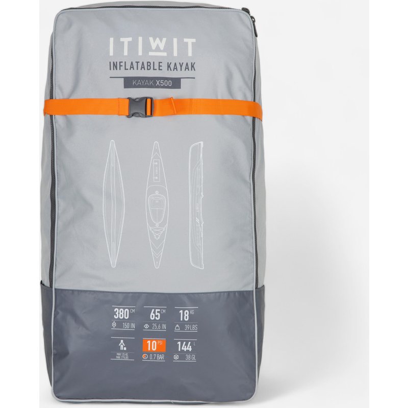 Transport-Rucksack für aufblasbares Kajak X500 1-Sitzer
