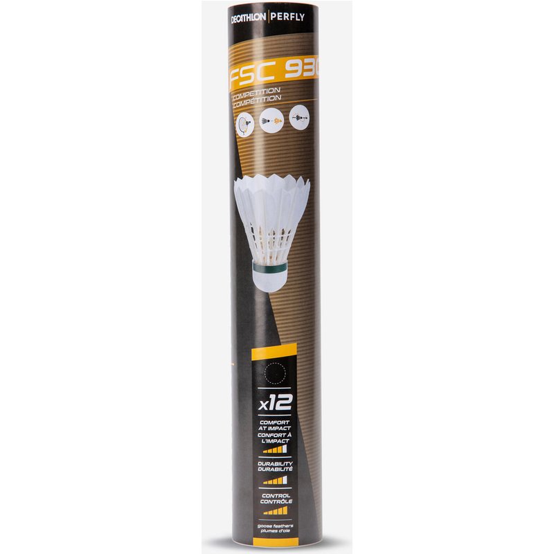 Federbälle Naturfedern FSC 930 Badmintonbälle Speed 77 × 12