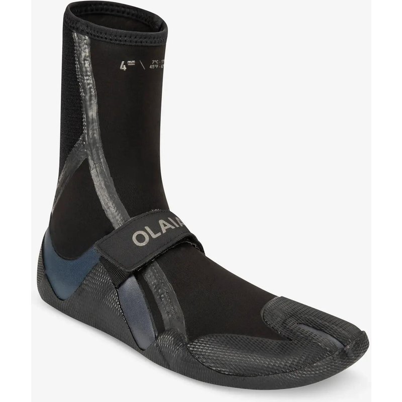 Neoprenschuhe Surfen 900 Neopren 4 mm schwarz/grau