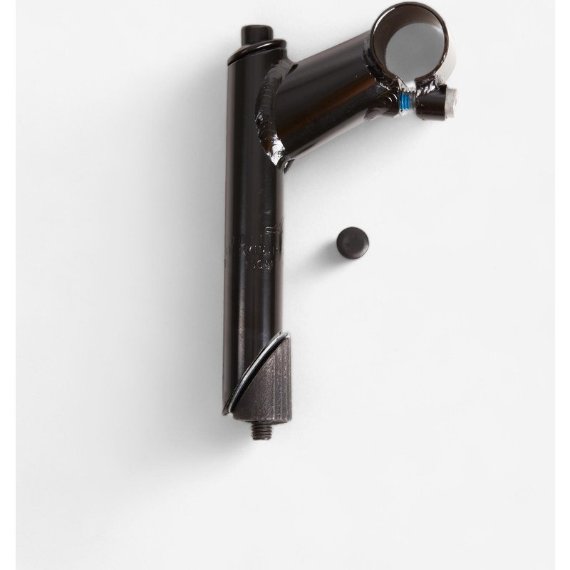 Schaftvorbau 1 Zoll Länge 65 mm für Lenker mit 25,4 mm Durchmesser schwarz