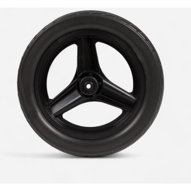 Hinterrad 10 Zoll Laufrad Runride schwarz mit schwarzem Reifen
