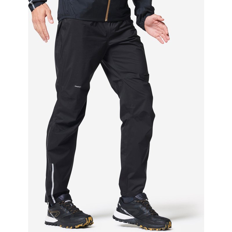 Lauf-Regenhose Trailrunning Herren wasserdicht - Run 900 Rain schwarz
