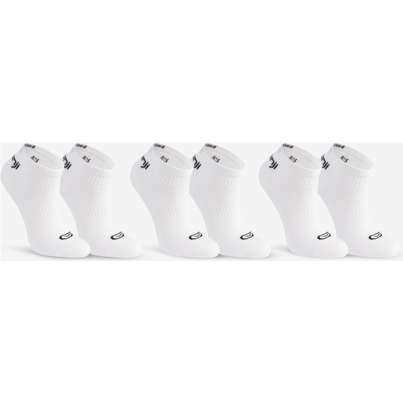 Socken Leichtathletik niedriger Schaft Kinder weiss 3 Paar