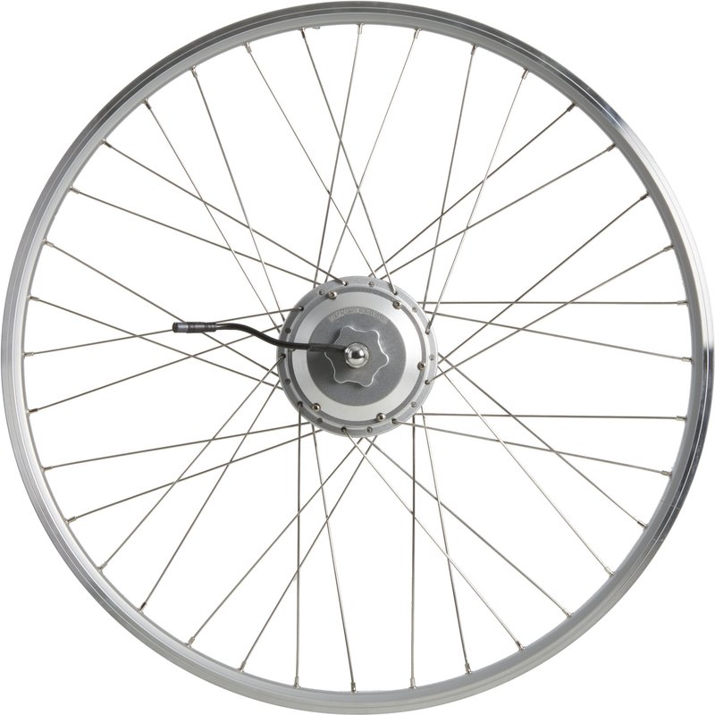 Laufrad Hinterrad 28 Zoll E-Bike Hohlkammerfelge 24 Volt silber