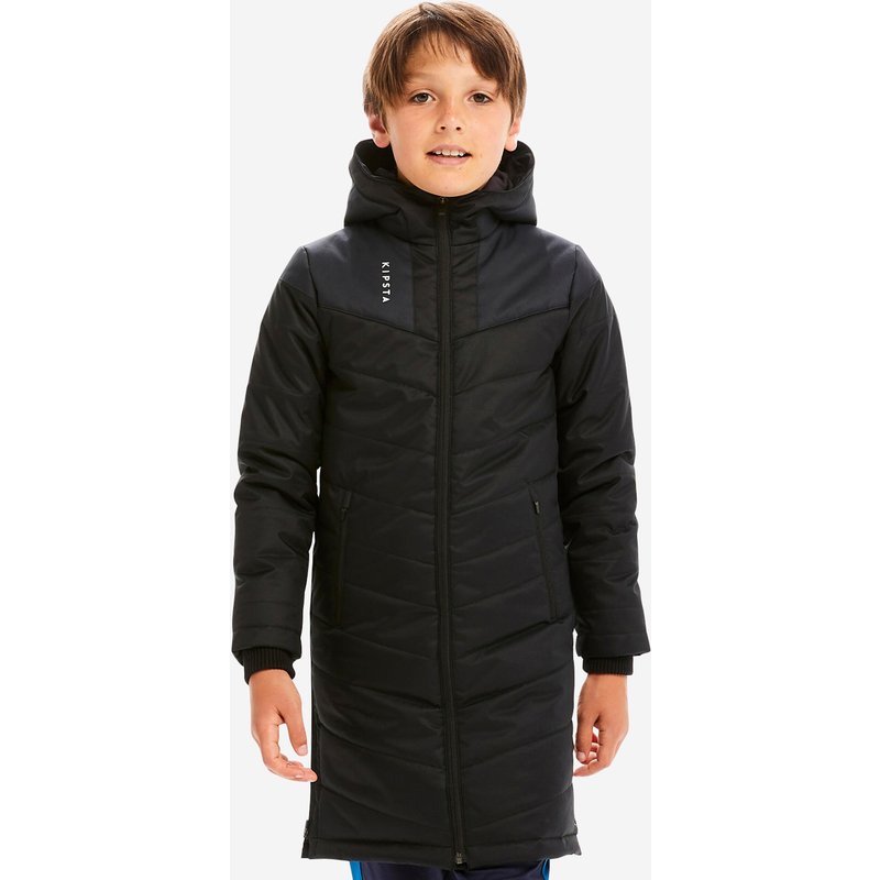 Kinder Fußball Parka lang - Traxium schwarz