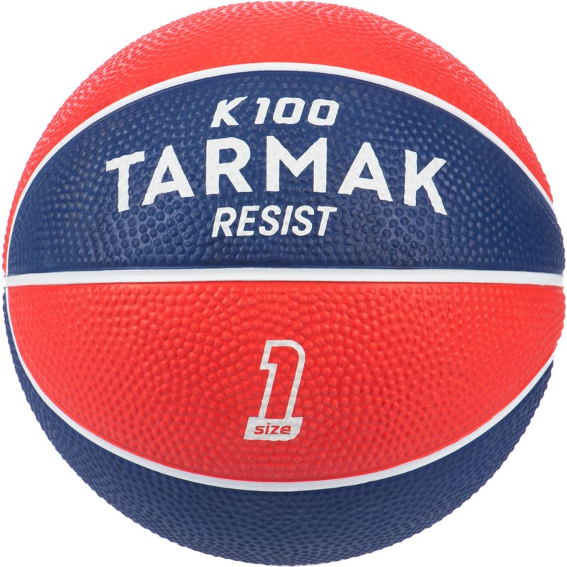Kinder Basketball Größe 1 - K100 Rubber Mini blau/orange