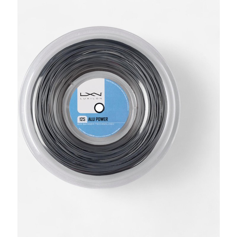 Tennissaite 1,25 mm - Alu Power 200 m Rolle grau
