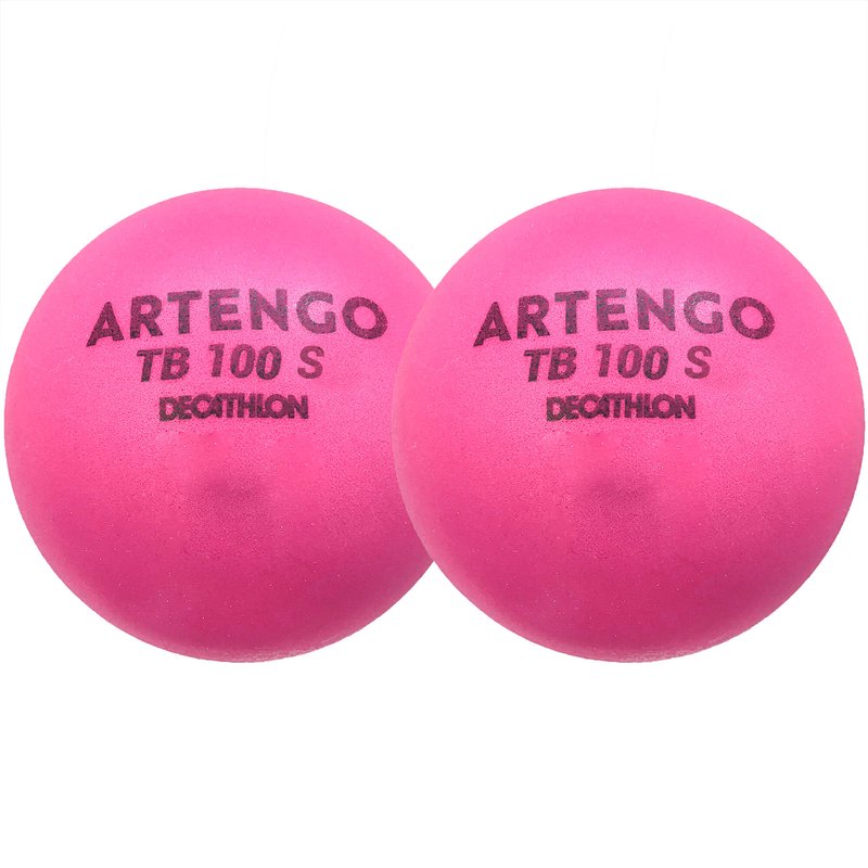 Tennisbälle - TB100 Schaumstoff 7 cm x2 rosa