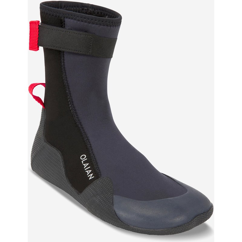 Slipper 500 3 mm Kinder schwarz rot