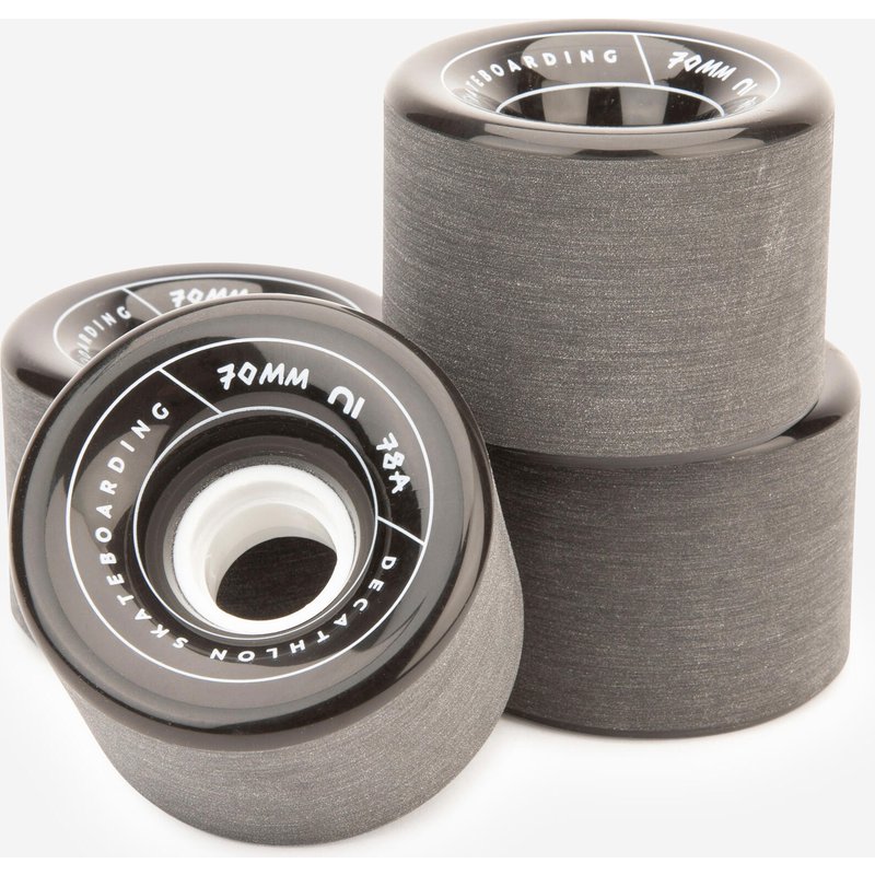 Rollen Longboard oder Cruiser 70 mm/78A 4er-Pack schwarz