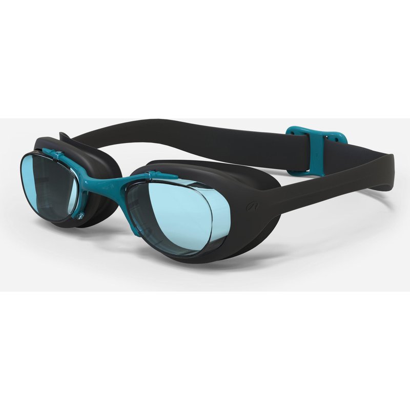 Schwimmbrille Einheitsgröße klare Gläser XBase schwarz/blau