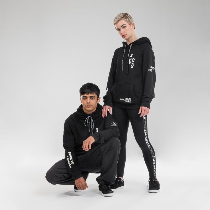Sweatshirt Urban Dance Kapuze - schwarz
