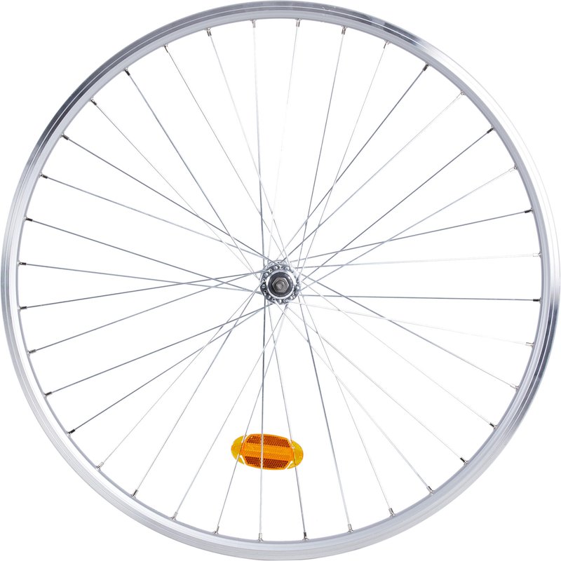 Vorderrad City Bike Hohlkammerfelge V-Brake Elops 120E silber