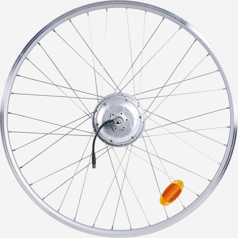 Hinterrad City Bike 28 Zoll 36 Speichen Hohlkammerfelge Elops 120E silber