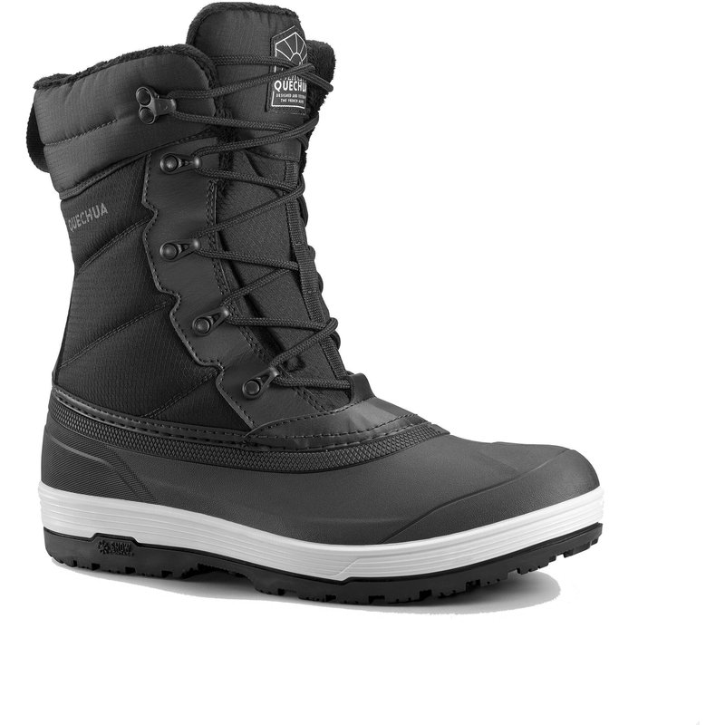 Winterstiefel Herren warm wasserdicht Winterwandern - NH500 schwarz