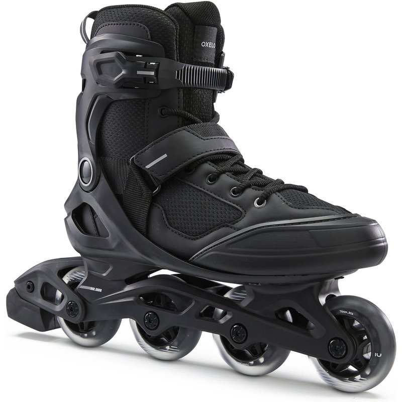 Inline-Skates Fitness FIT 100 Damen/Herren schwarz/silber