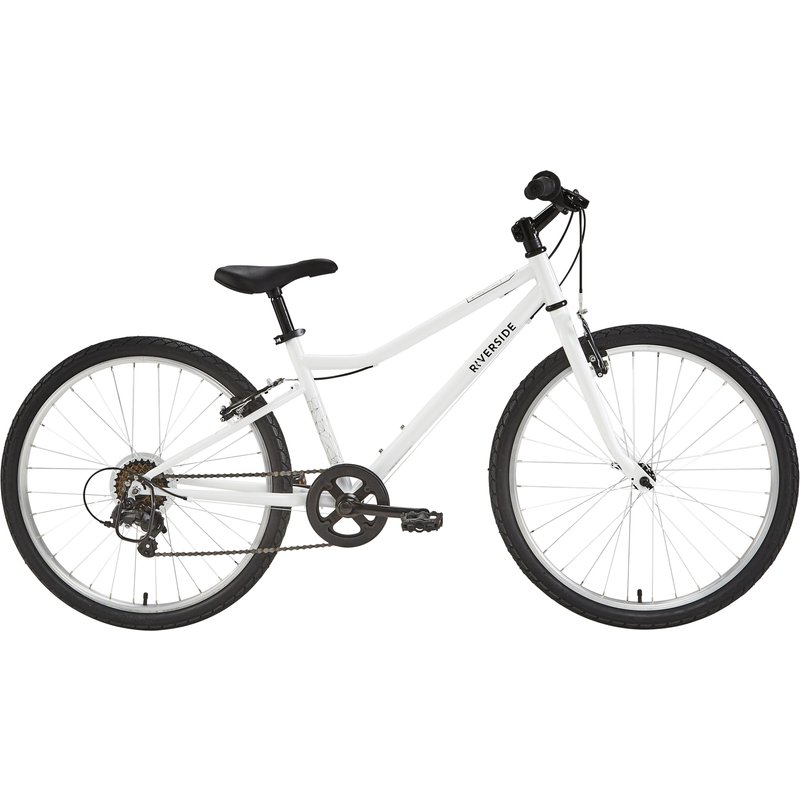 Kinderfahrrad Trekkingrad 24 Zoll Riverside 100 weiß