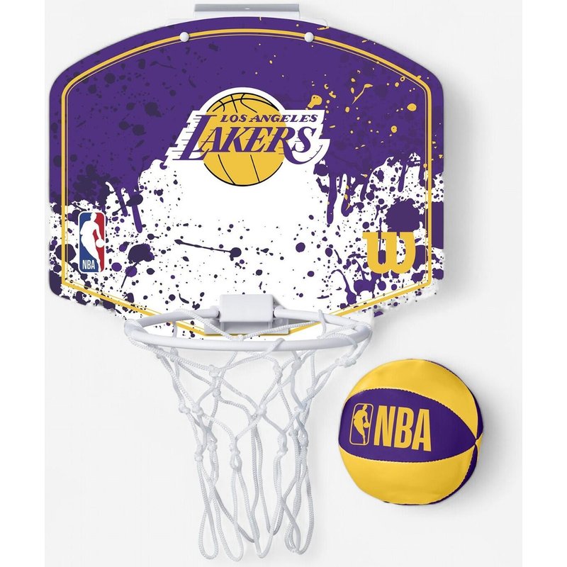 Mini Basketballkorb mit Ball für Türbefestigung - Wilson NBA Los Angeles Lakers