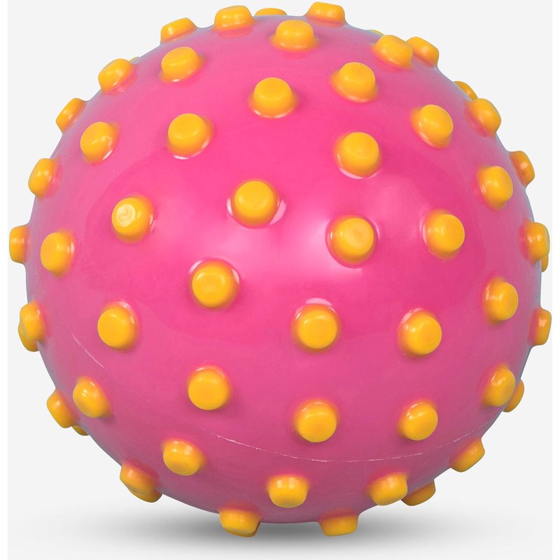 Wasserball klein Noppen - rosa/gelb