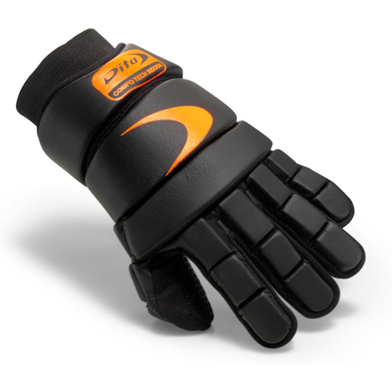 Damen/Herren Feldhockey Handschuh Indoor - Comfotec schwarz