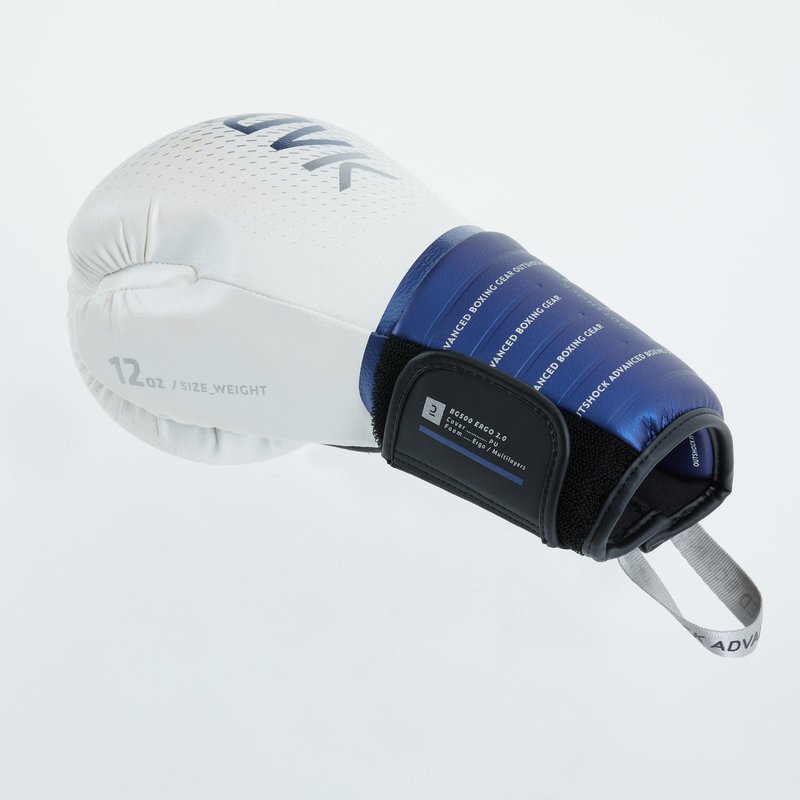 Boxhandschuhe mit Handgelenksmanschette – blau/schwarz