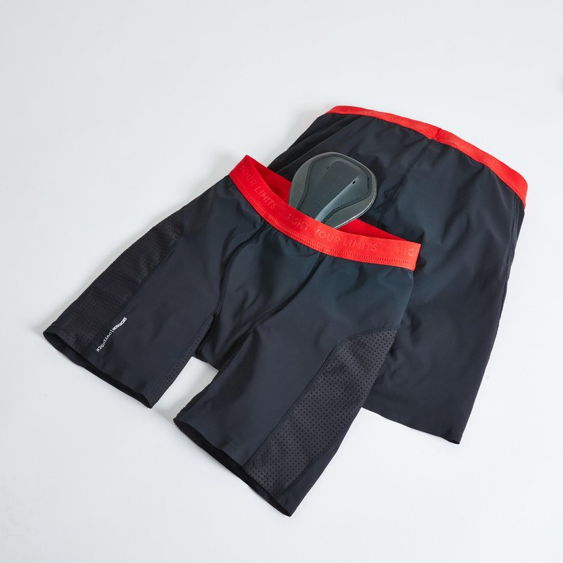 Shorts mit herausnehmbarem Tiefschutz Damen - 500