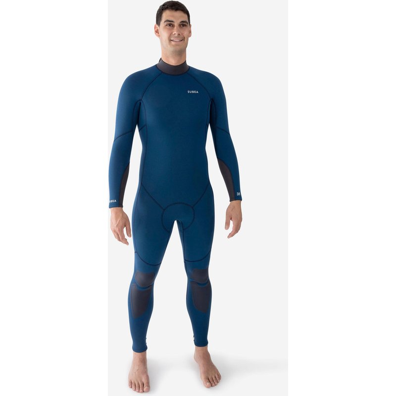 Neoprenanzug Tauchen Herren 500 3 mm blau/türkis