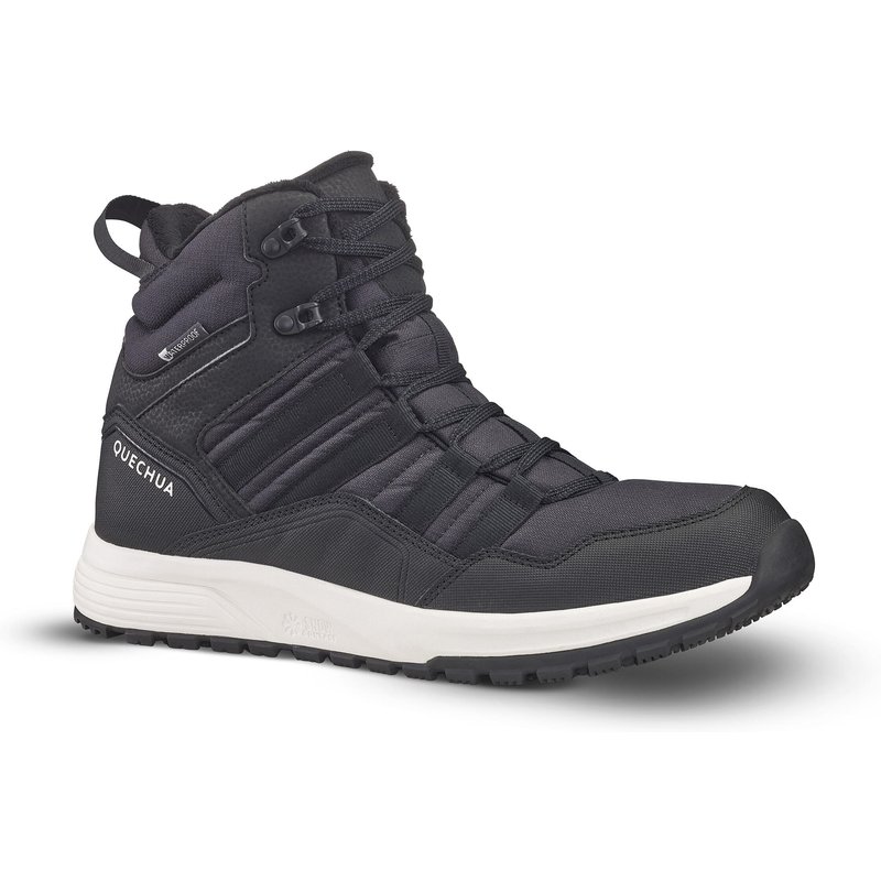 Winterschuhe Herren warm wasserdicht Wandern - NH500 schwarz