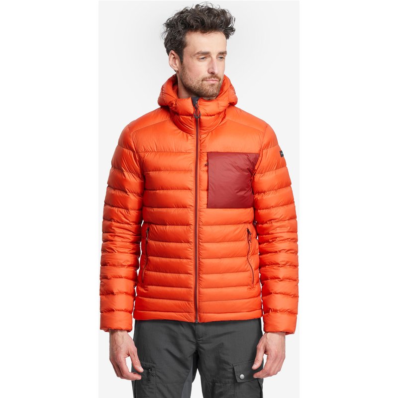 Daunenjacke Herren bis -10 °C Kapuze Trekking - MT500