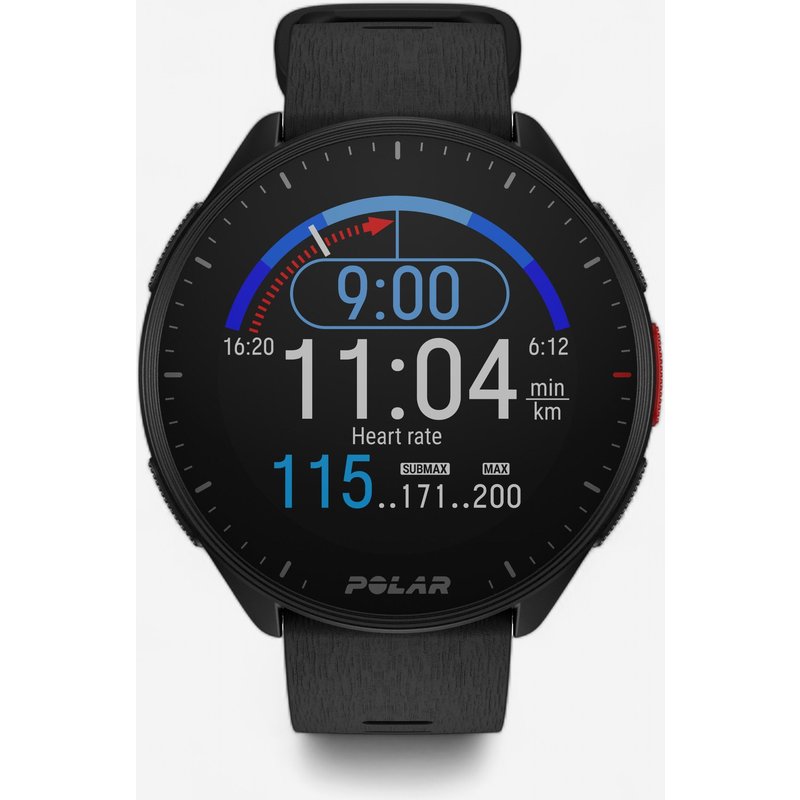 GPS-Uhr Smartwatch Cardio - Polar Pacer schwarz