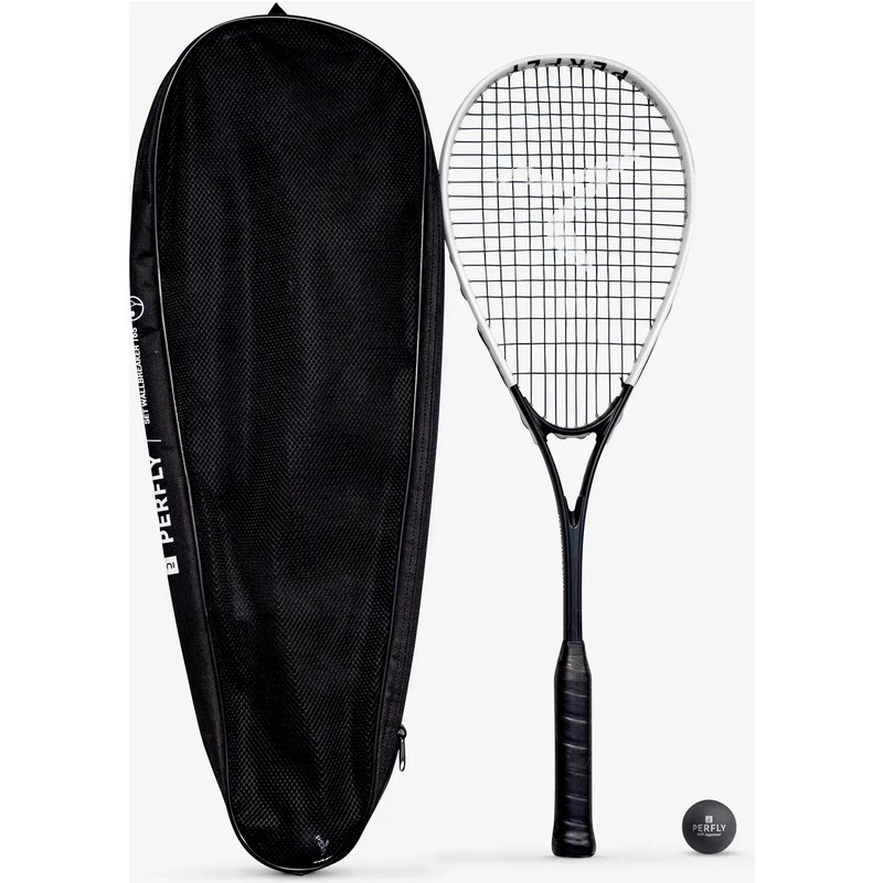 Squashschläger-Set (1 Schläger, 1 Ball mit rotem Punkt) - WALLBREAKER 165