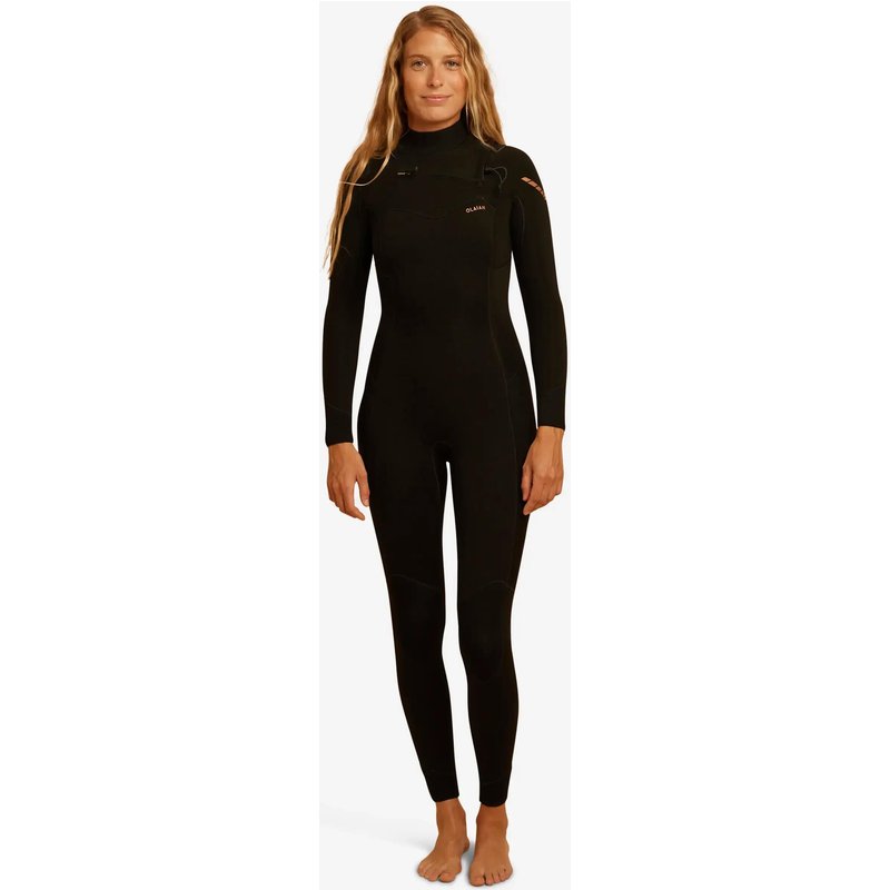 Neoprenanzug Surfen Damen Neopren 4/3 mm - 900 schwarz