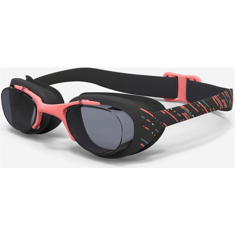 Schwimmbrille getönt Größe L - XBase schwarz/orange Gläser grau
