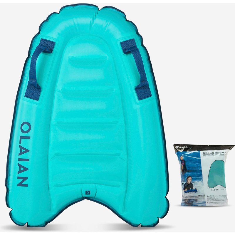 Bodyboard aufblasbar Kinder 15–25 kg blau