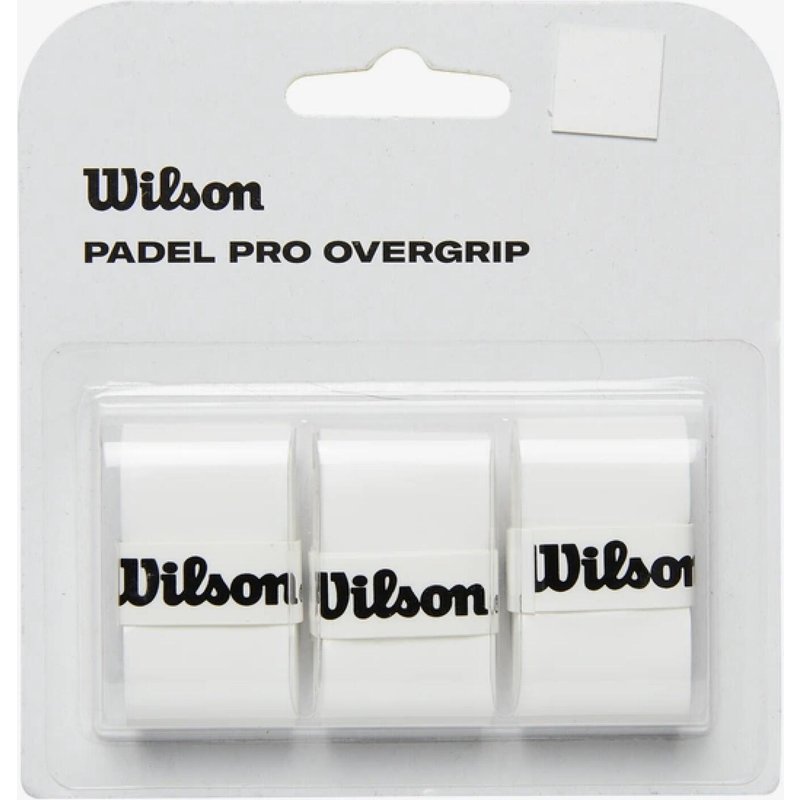 Griffband Padel - Wilson Pro Overgrip 3er-Pack weiss