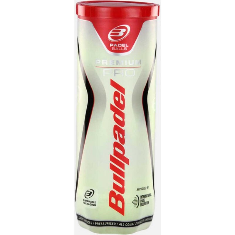 Padelbälle mit Druck 3er-Dose - Bullpadel Premium Pro