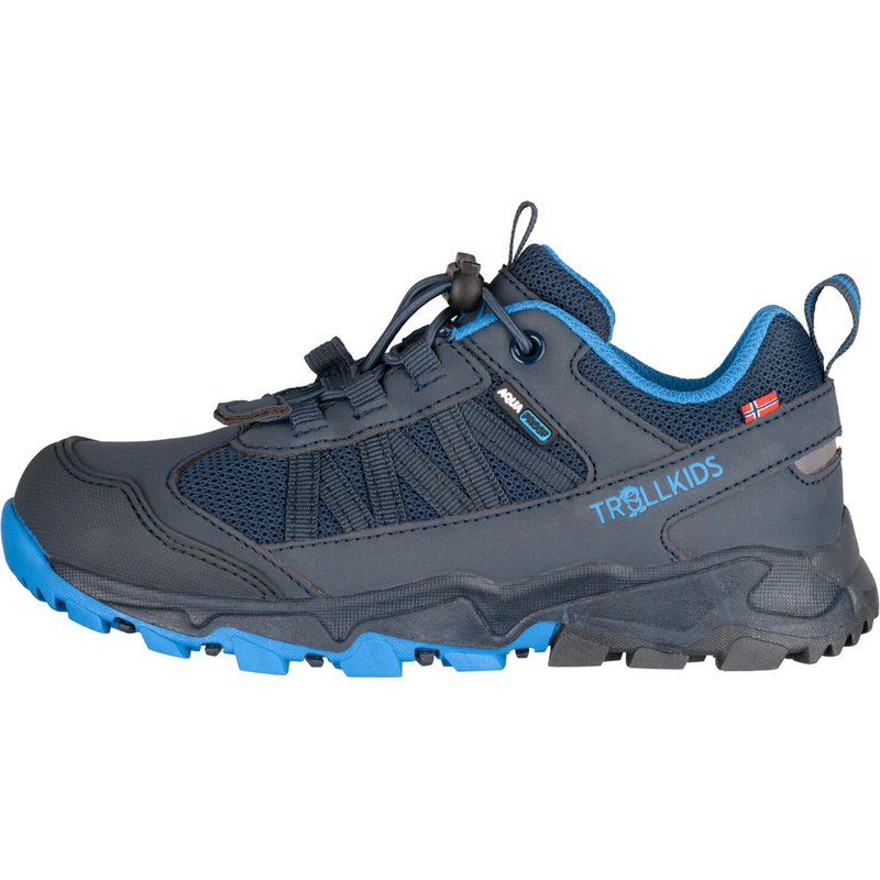 Trollkids Tronfjell Wanderschuh Kinder niedrig wasserdicht Gr.32-40 - dunkelblau
