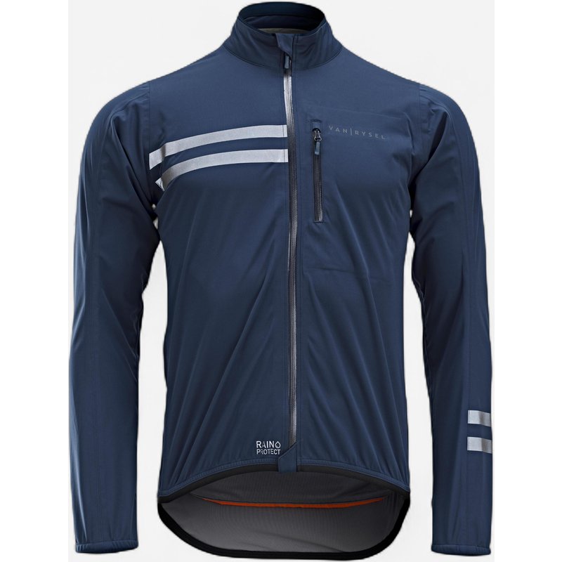 Regenjacke Rennrad langarm EDR Herren blau