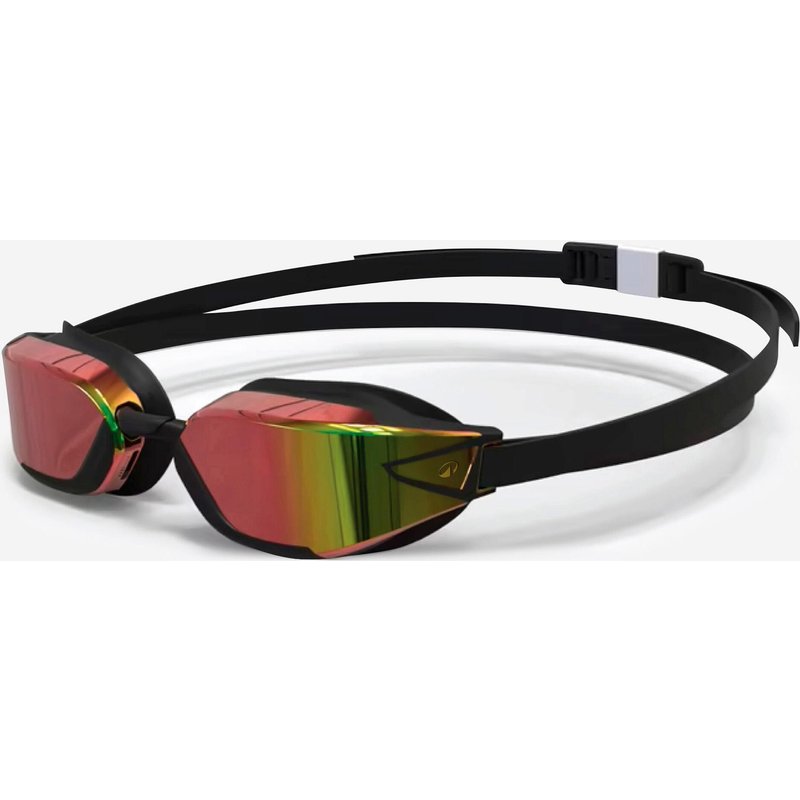 Schwimmbrille verspiegelt Anti-Beschlag Einheitsgröße - BFast schwarz/orange