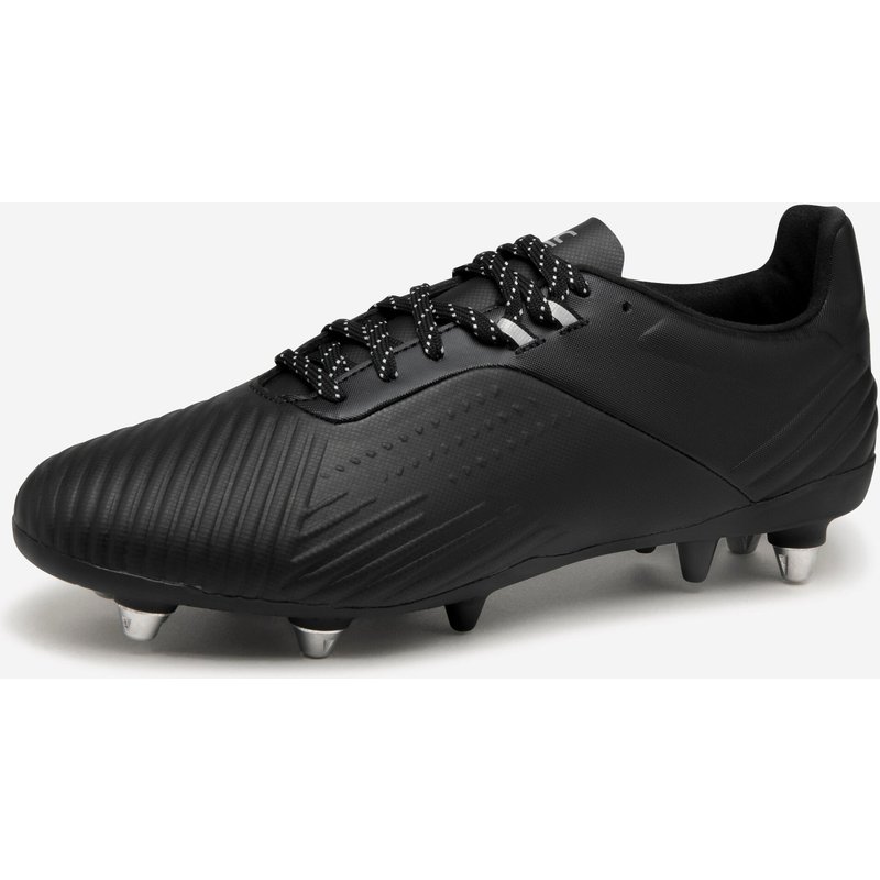 Damen/Herren Rugby Hybridschuhe SG - Advance R500 schwarz