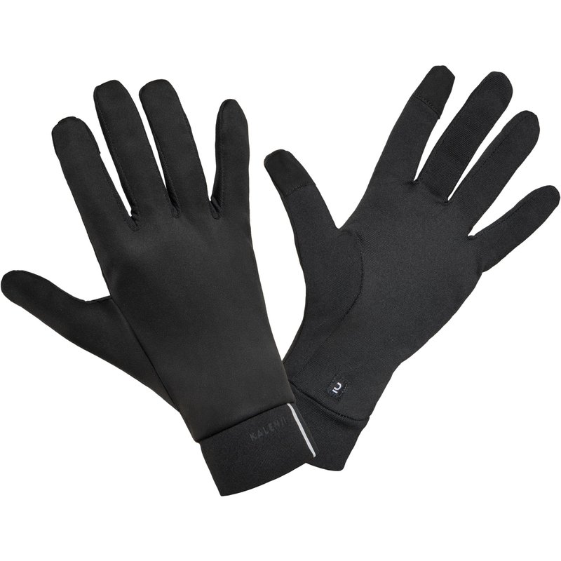 Lauf-Handschuhe Unisex Touchscreen-Funktion - Warm+ 500 V2 schwarz