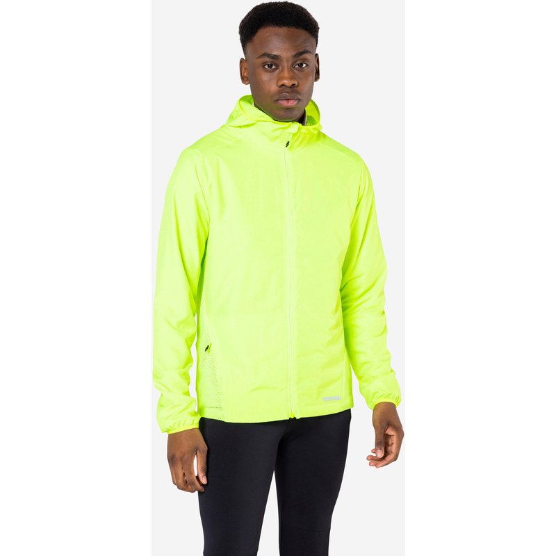 Laufjacke Herren winddicht hohe Sichtbarkeit - Run 100