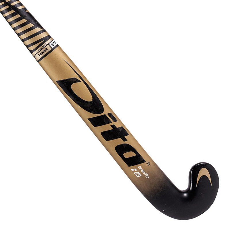 Feldhockeyschläger Erwachsene Experten LowBow 85 % Carbon - CarboTec C85 LB gold