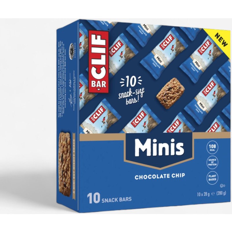 Mini-Riegel Clif Chocolate Chip 10 × 28 g