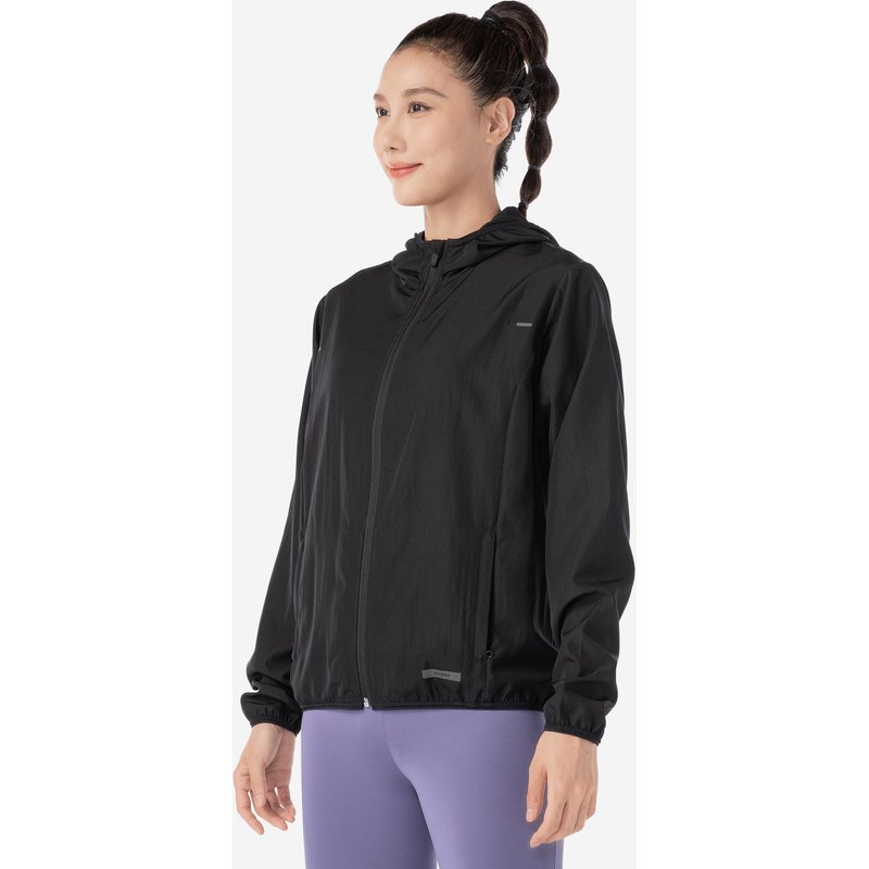 Laufjacke Damen winddicht - Run 100 Wind schwarz