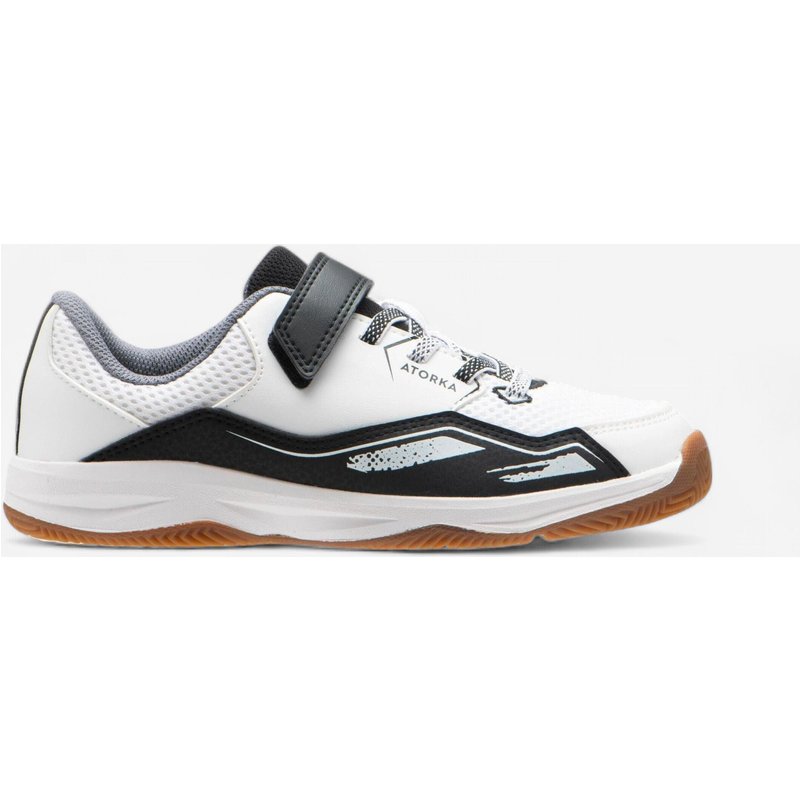 Kinder Handballschuhe - H100 Klettverschluss weiß/schwarz