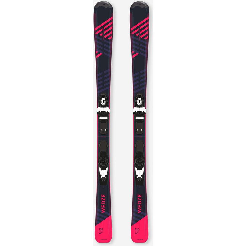 Ski Kinder mit Bindung Alpin - Boost 500 blau/rosa