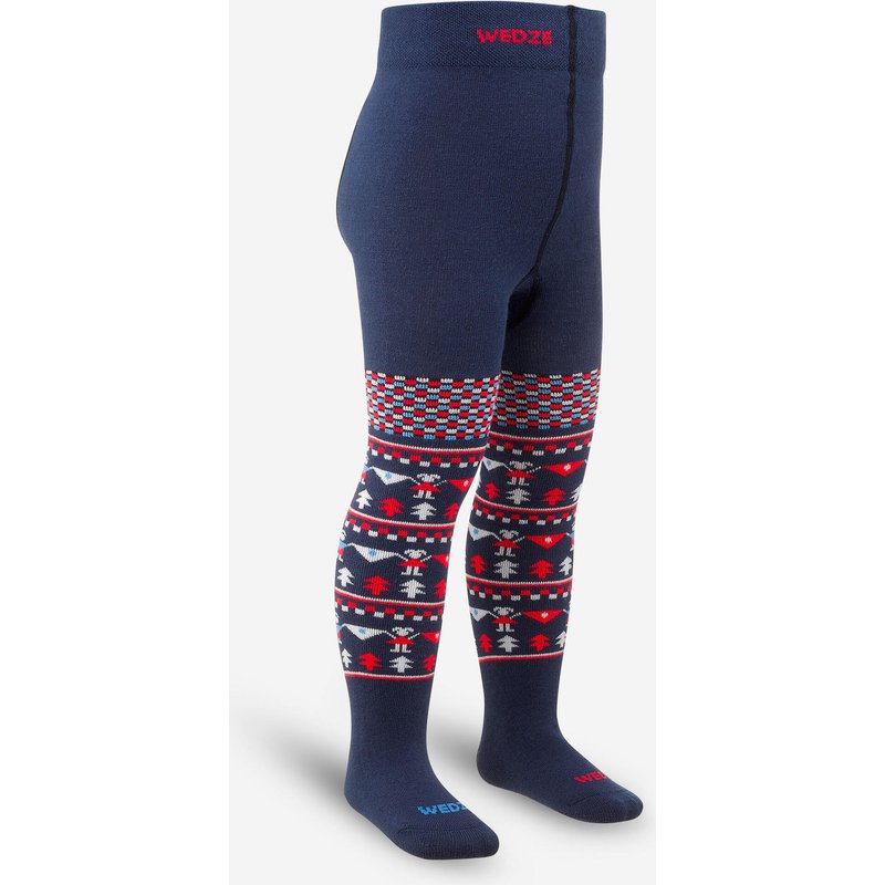 Skistrumpfhose Kinder warm - blau
